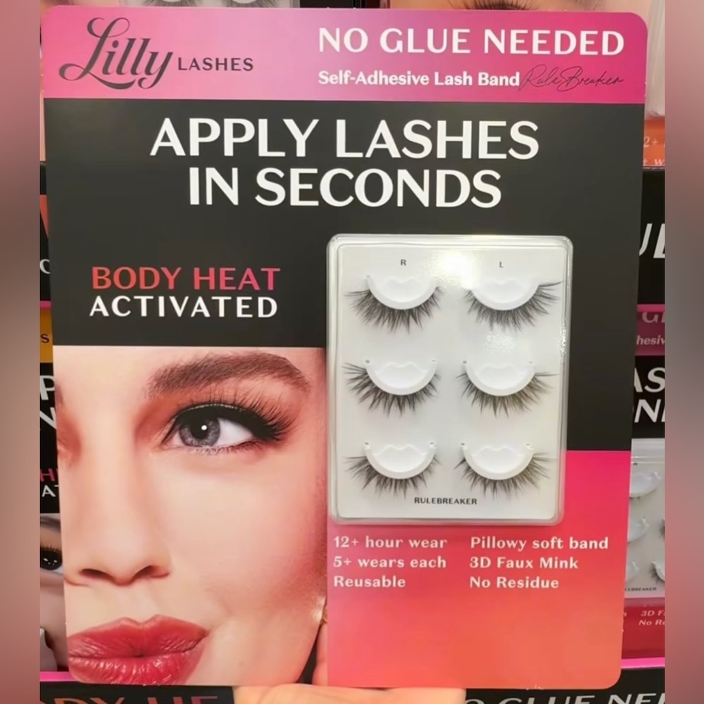 Lilly lashes Self-Adhesive Lash Band 3pk